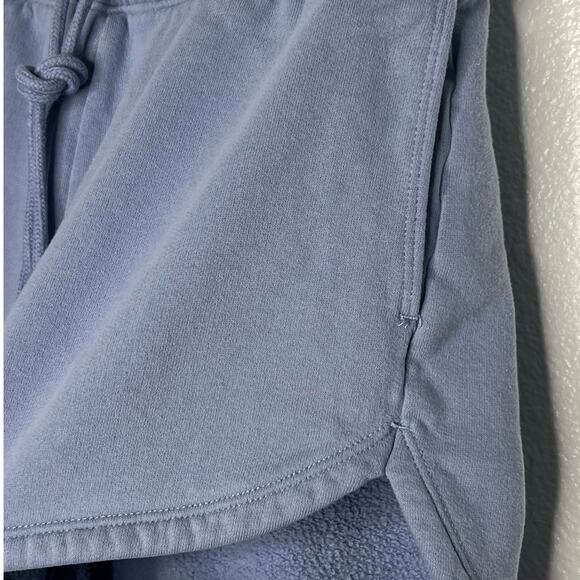 ABERCROMBIE & FITCH Dolphin Hem Shorts Elastic Waist Fleece Blue Womens Sz M - Picture 5 of 7